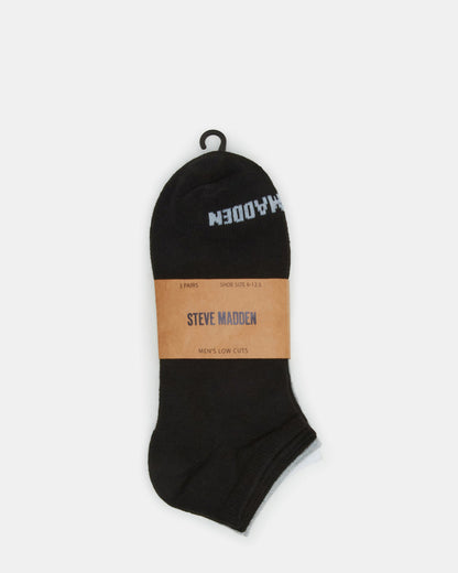 BASIC LOW CUT SOCKS BLACK/WHITE | Men's Multi Pack Low-Cut Socks | Steve Madden Quality