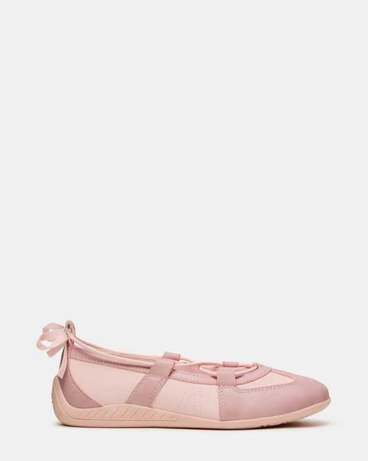 Kids' MEARA Blush Low-Top Lace-Up Girls' Sneaker | Steve Madden Top Pick