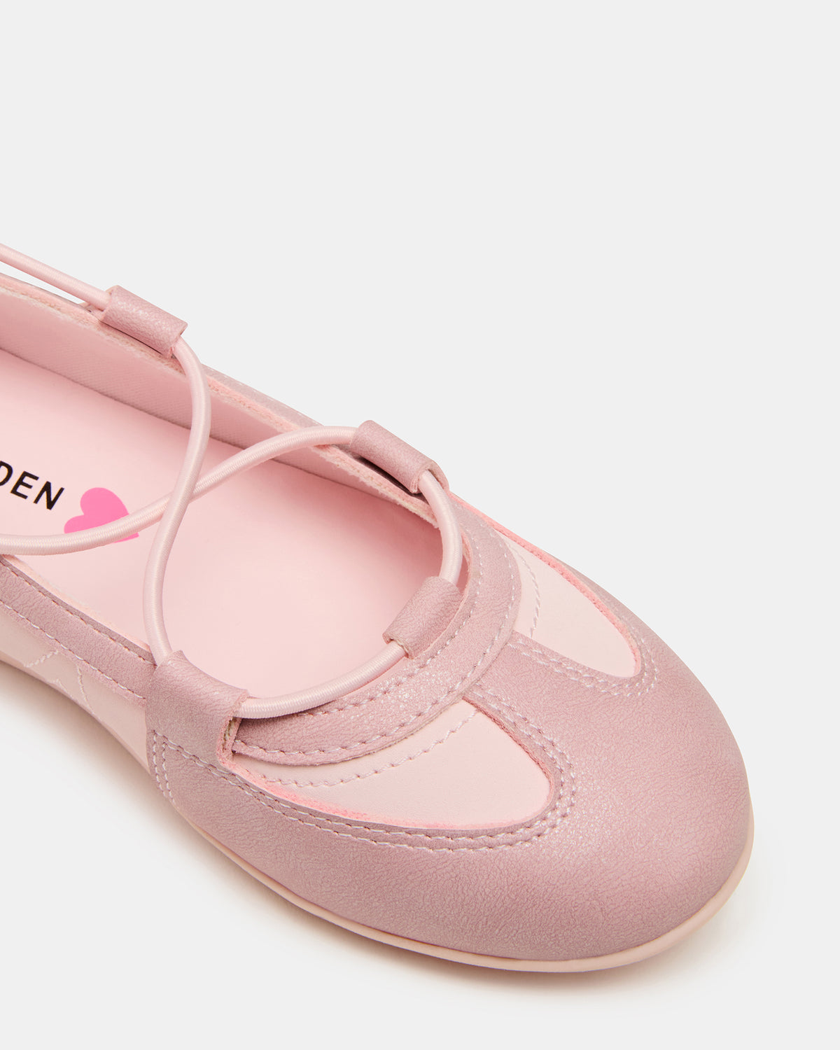 Kids' MEARA Blush Low-Top Lace-Up Girls' Sneaker | Steve Madden Top Pick