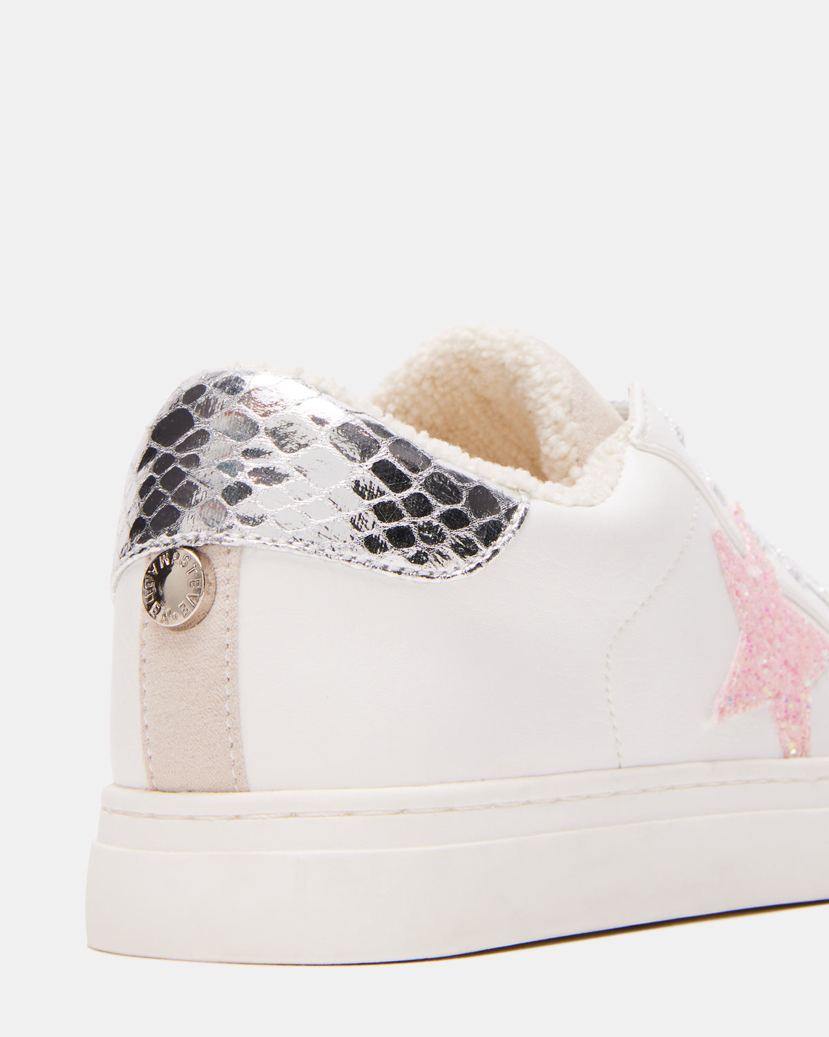 Kids' REZUME White Multi Girls' Lace-Up Star Sneakers | Steve Madden Quality