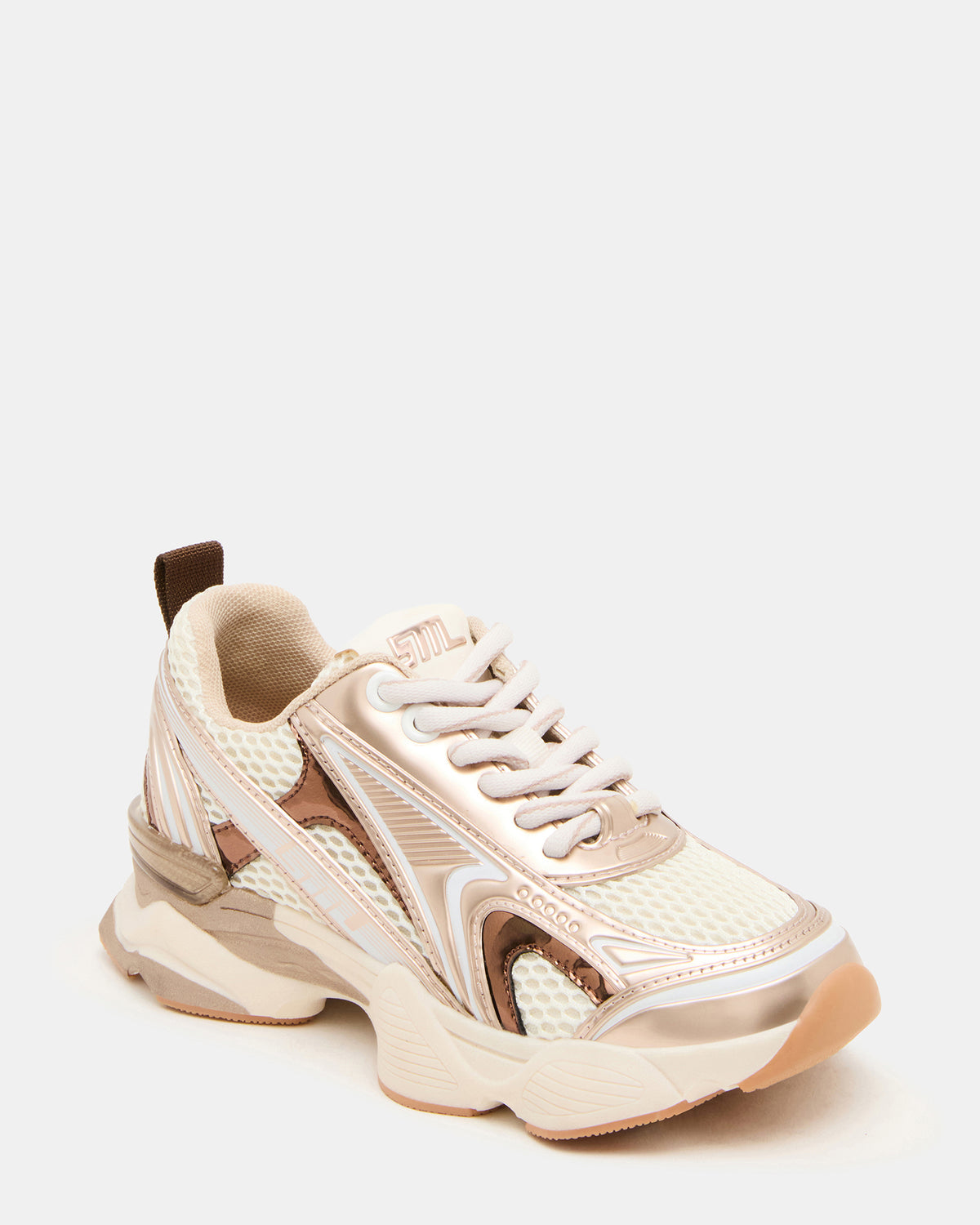 Kids' SPEDSTR Rose Gold Low-Top Lace-Up Girls' Sneaker | Steve Madden Best Seller
