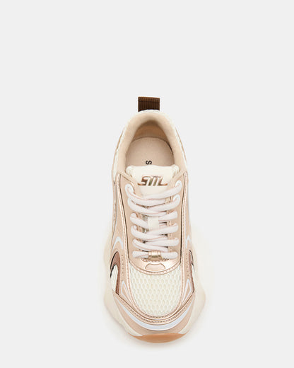 Kids' SPEDSTR Rose Gold Low-Top Lace-Up Girls' Sneaker | Steve Madden Best Seller