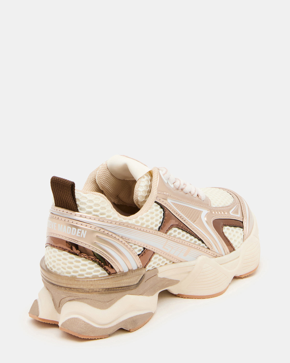 Kids' SPEDSTR Rose Gold Low-Top Lace-Up Girls' Sneaker | Steve Madden Best Seller