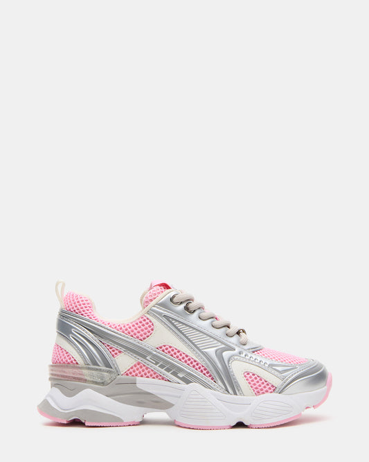 Kids' SPEDSTR Pink Low-Top Lace-Up Girls' Sneaker | Steve Madden Best Seller