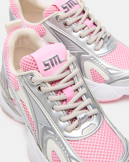 Kids' SPEDSTR Pink Low-Top Lace-Up Girls' Sneaker | Steve Madden Best Seller