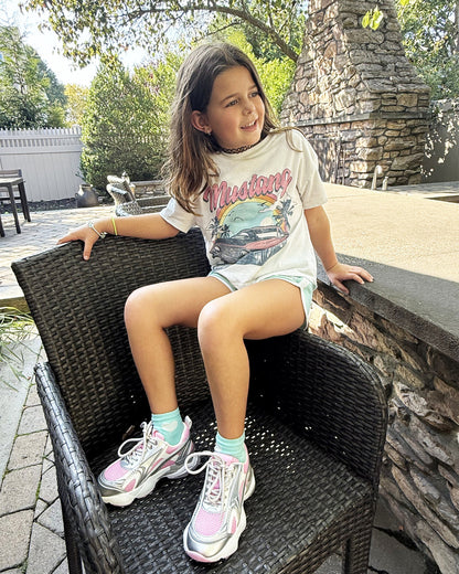 Kids' SPEDSTR Pink Low-Top Lace-Up Girls' Sneaker | Steve Madden Best Seller