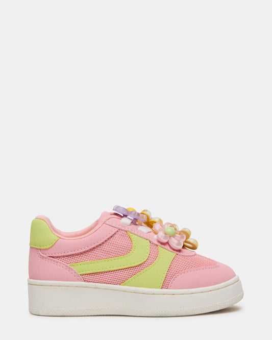 Toddlers' JERSEY Lime/Pink Low-Top Platform Girls' Sneaker | Steve Madden Smart Buy