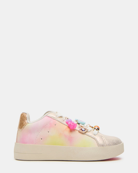 Toddlers' POET Pastel Multi Girls' Low-Top Lace-Up Sneaker | Steve Madden Trending