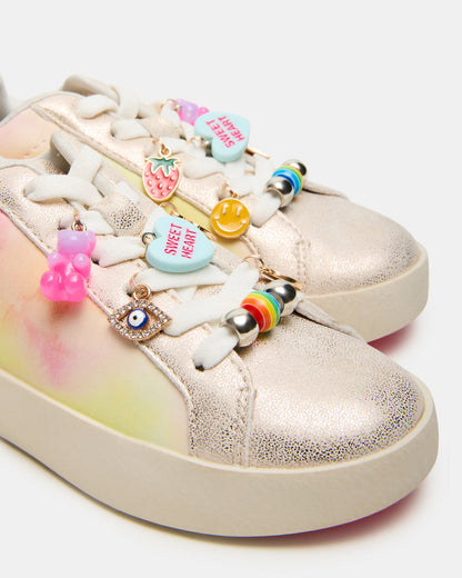 Toddlers' POET Pastel Multi Girls' Low-Top Lace-Up Sneaker | Steve Madden Trending