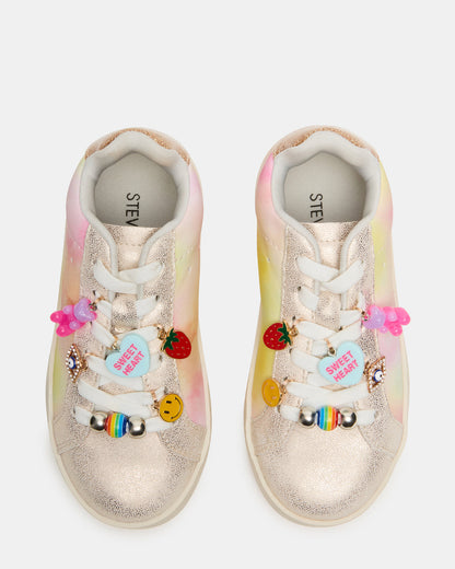 Toddlers' POET Pastel Multi Girls' Low-Top Lace-Up Sneaker | Steve Madden Trending