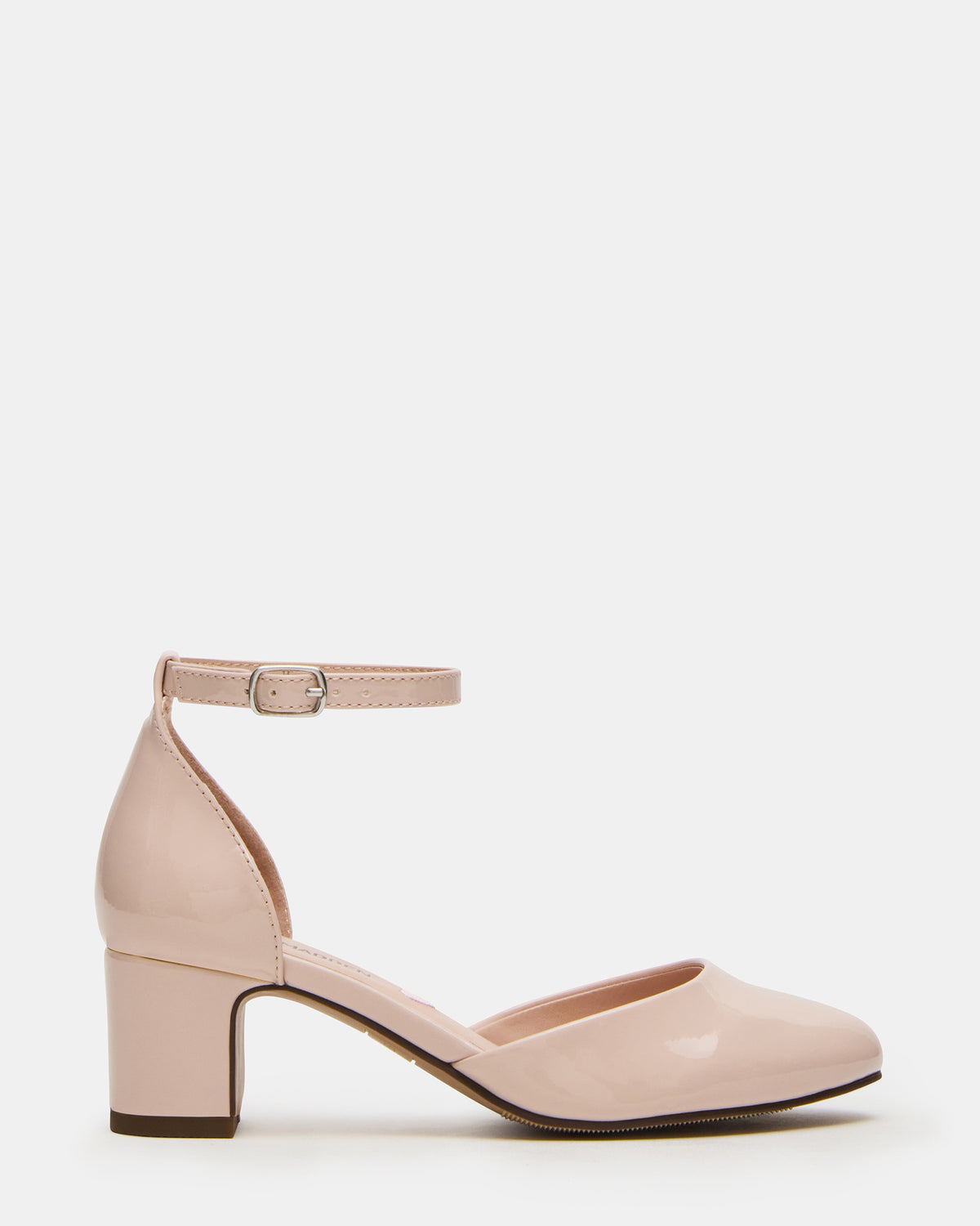 Kids' PRETTYY Blush Patent Girls' Block Heel | Steve Madden Premium