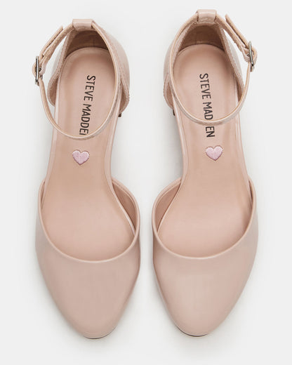 Kids' PRETTYY Blush Patent Girls' Block Heel | Steve Madden Premium