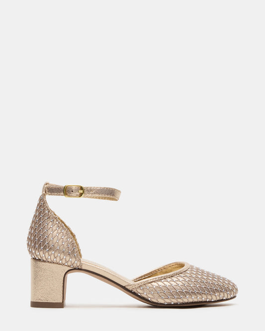 Kids' PRETTYY Gold Girls' Block Heel | Steve Madden Best Seller