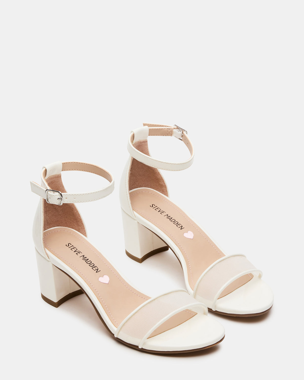 Kids' CARRSON Mesh White Girls' Dress Heel | Steve Madden Classic