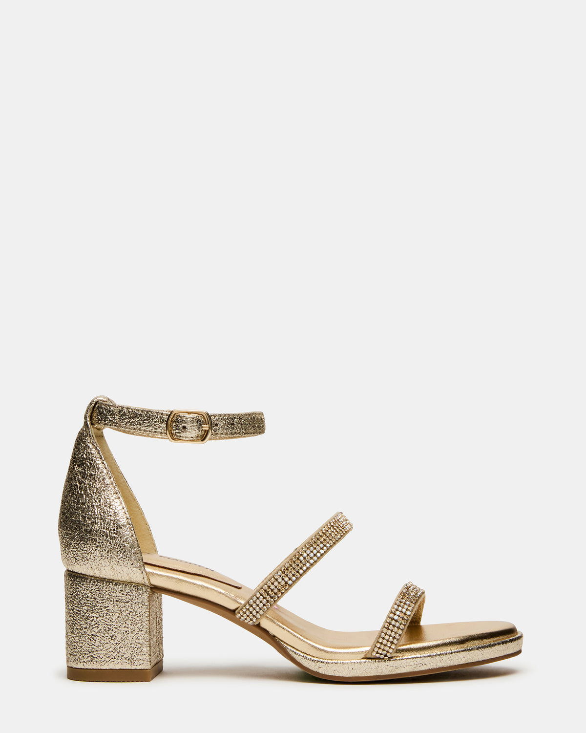 Kids' SIZZLE Gold Girls' Strappy Block Heel | Steve Madden Special Offer