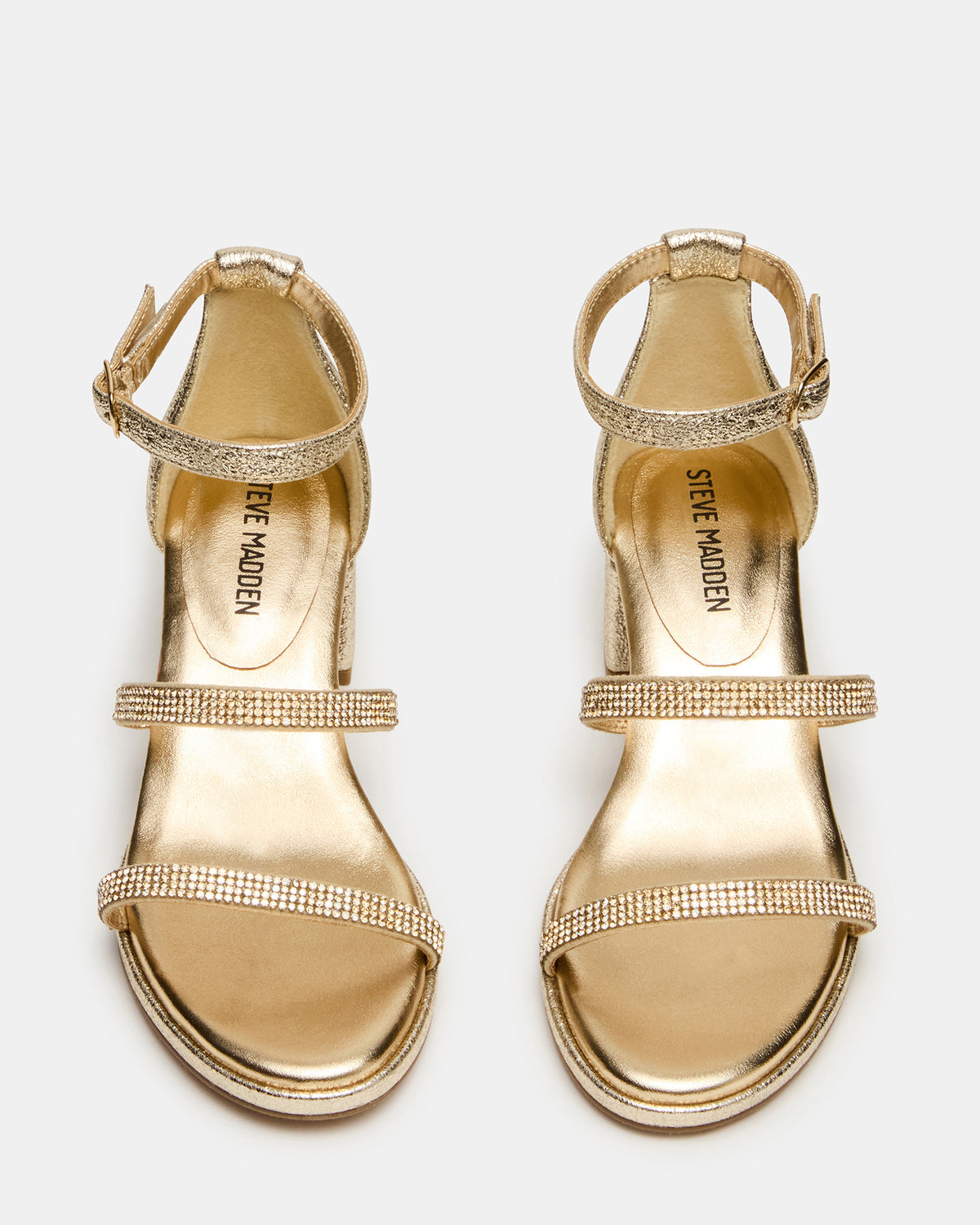 Kids' SIZZLE Gold Girls' Strappy Block Heel | Steve Madden Special Offer