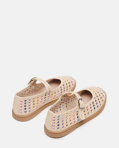 Kids' ROREE Natural Rhinestones Girls' Mary Jane Flats | Steve Madden Trending