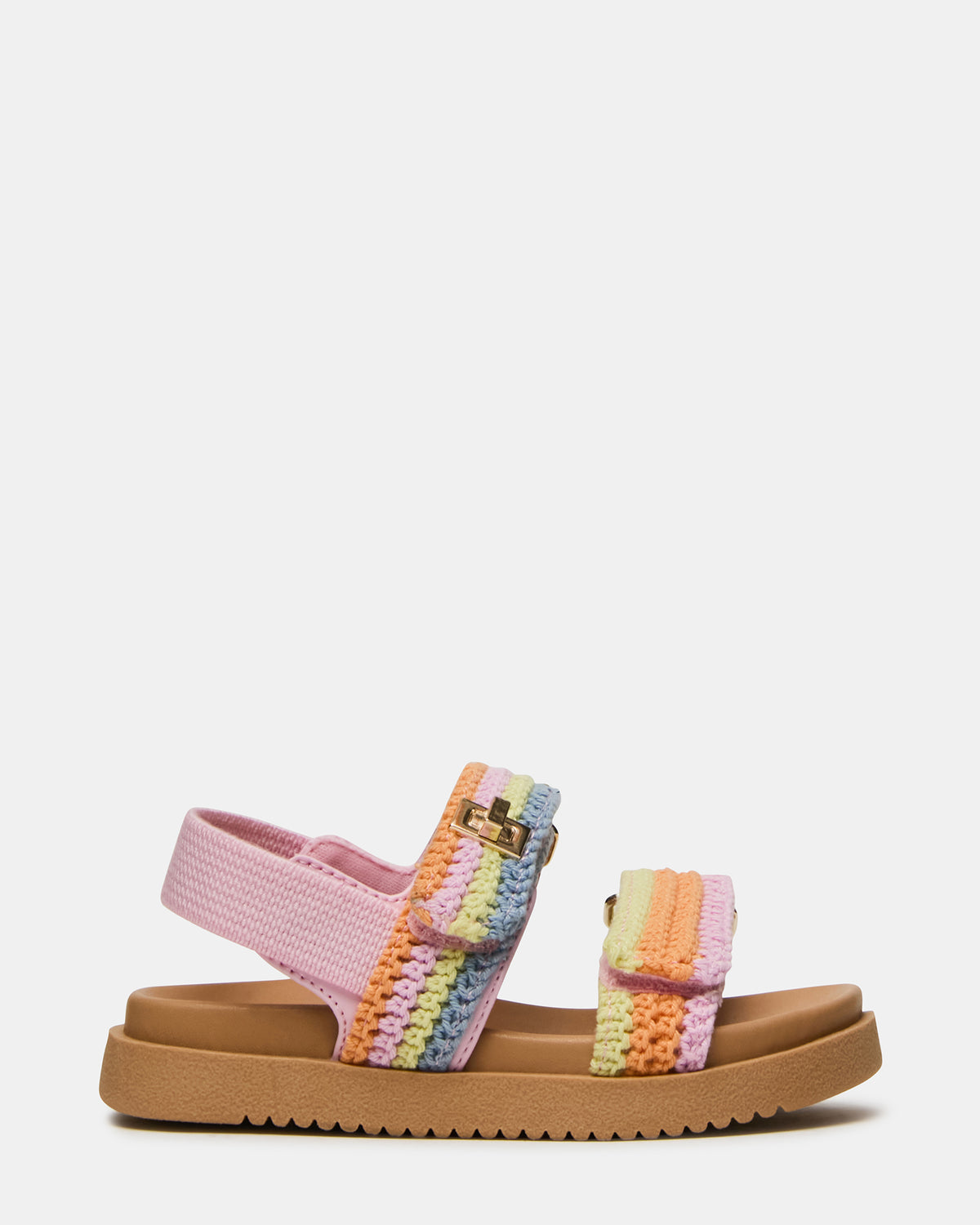 Toddlers' MONA Pastel Multi Girls' Flatform Sandal | Steve Madden Trending