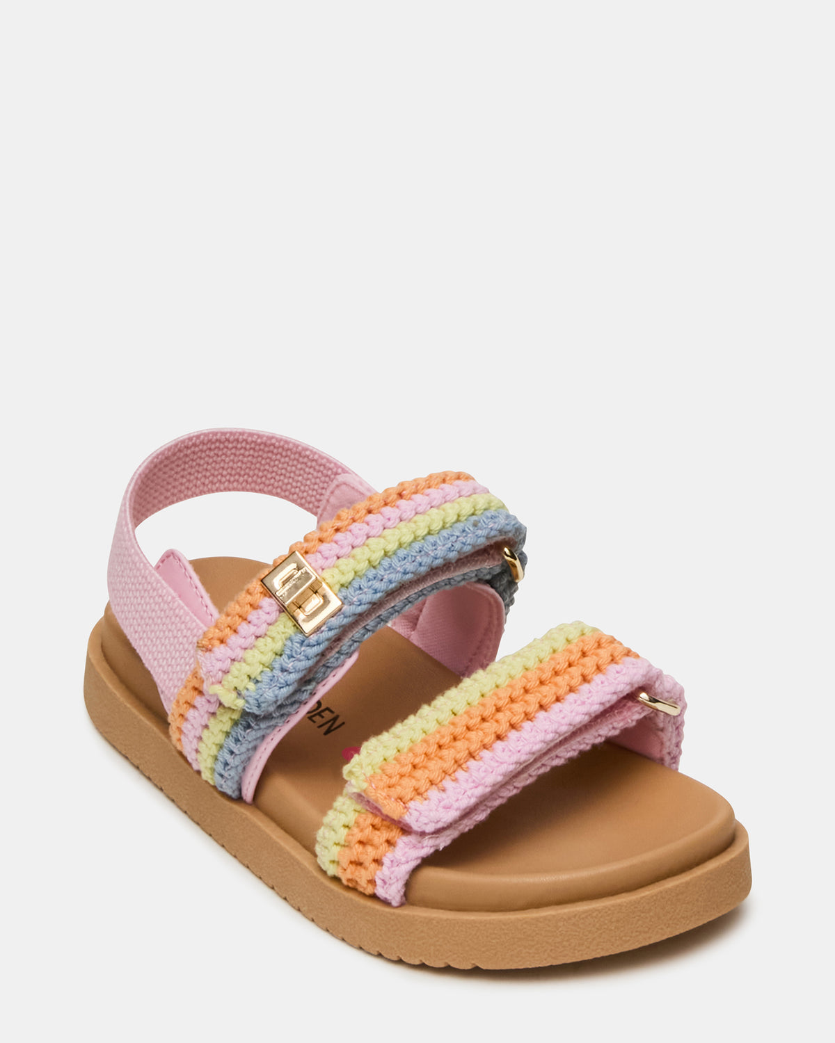 Toddlers' MONA Pastel Multi Girls' Flatform Sandal | Steve Madden Trending