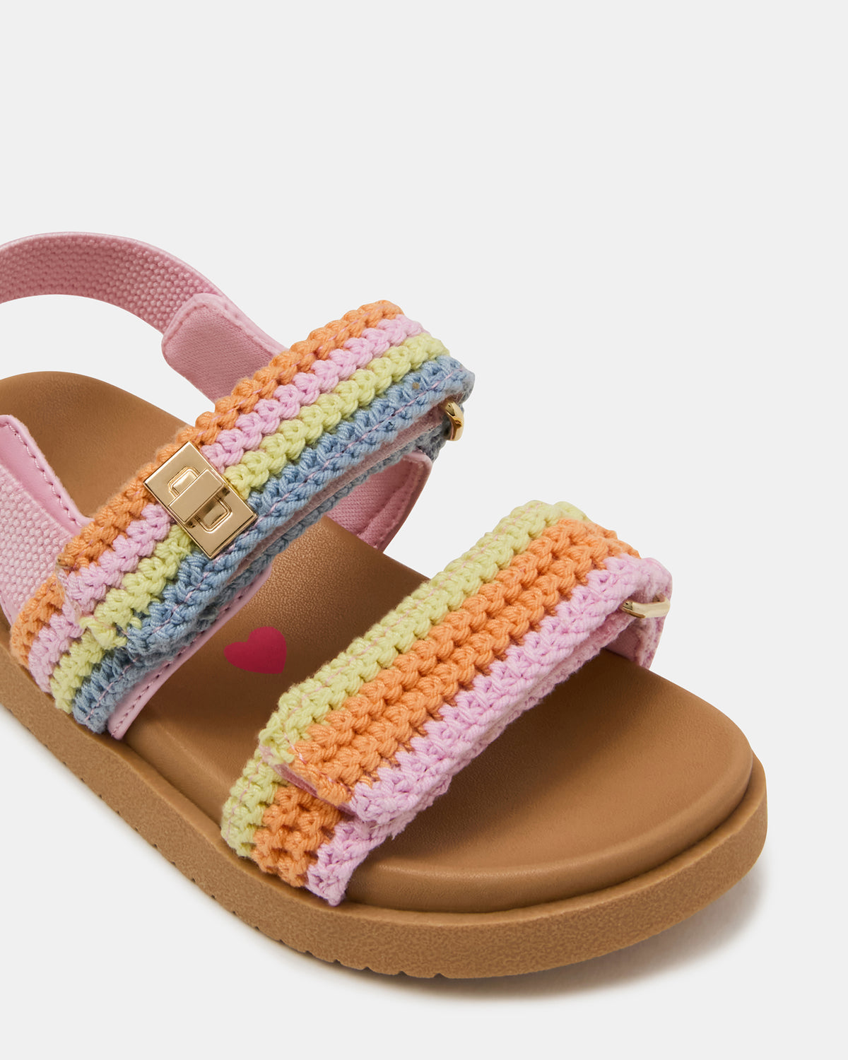 Toddlers' MONA Pastel Multi Girls' Flatform Sandal | Steve Madden Trending