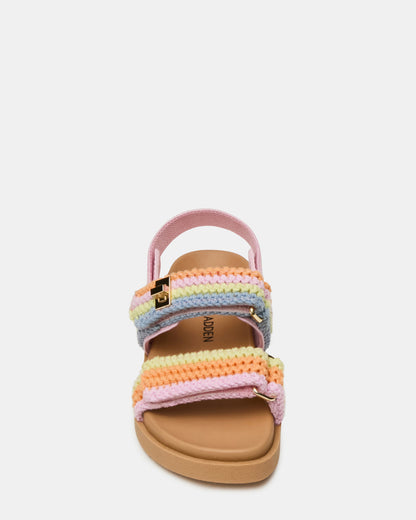 Toddlers' MONA Pastel Multi Girls' Flatform Sandal | Steve Madden Trending