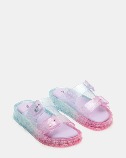 Kids' LOLLI Multi Girls' Flatform Slide Sandal | Steve Madden Sale