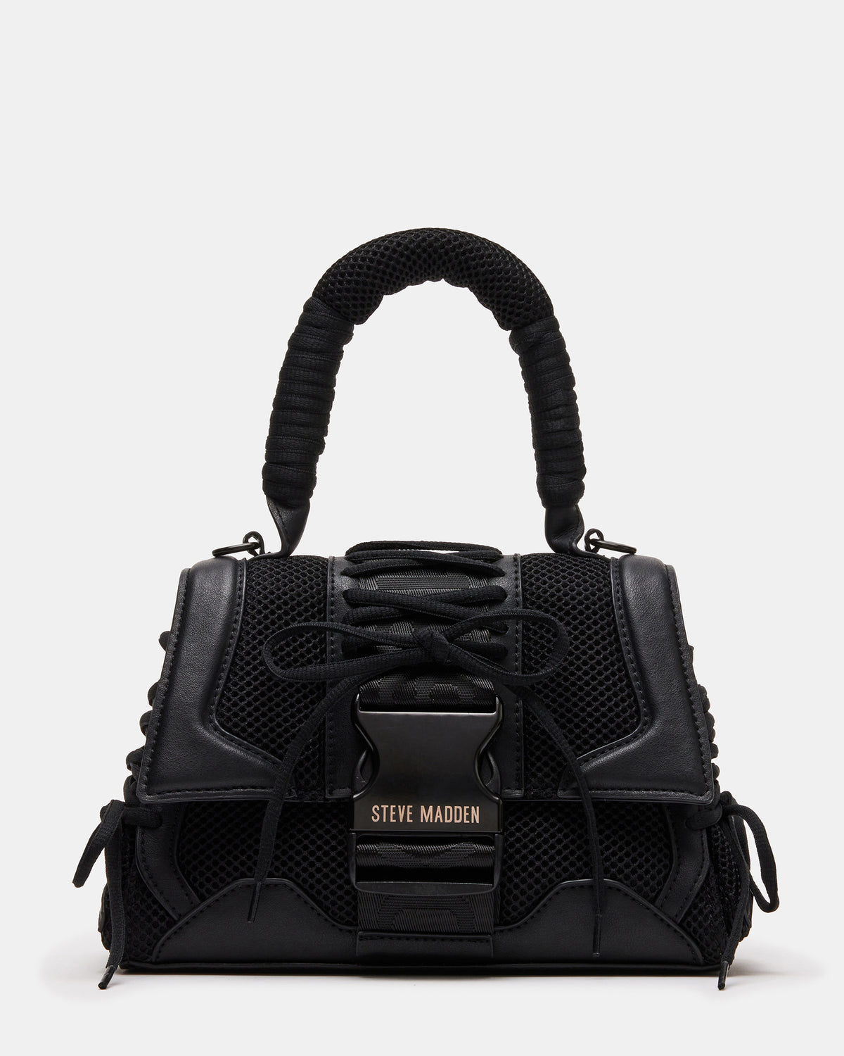 DIEGO Black Women's Handbag with Crossbody Strap | Steve Madden Essential