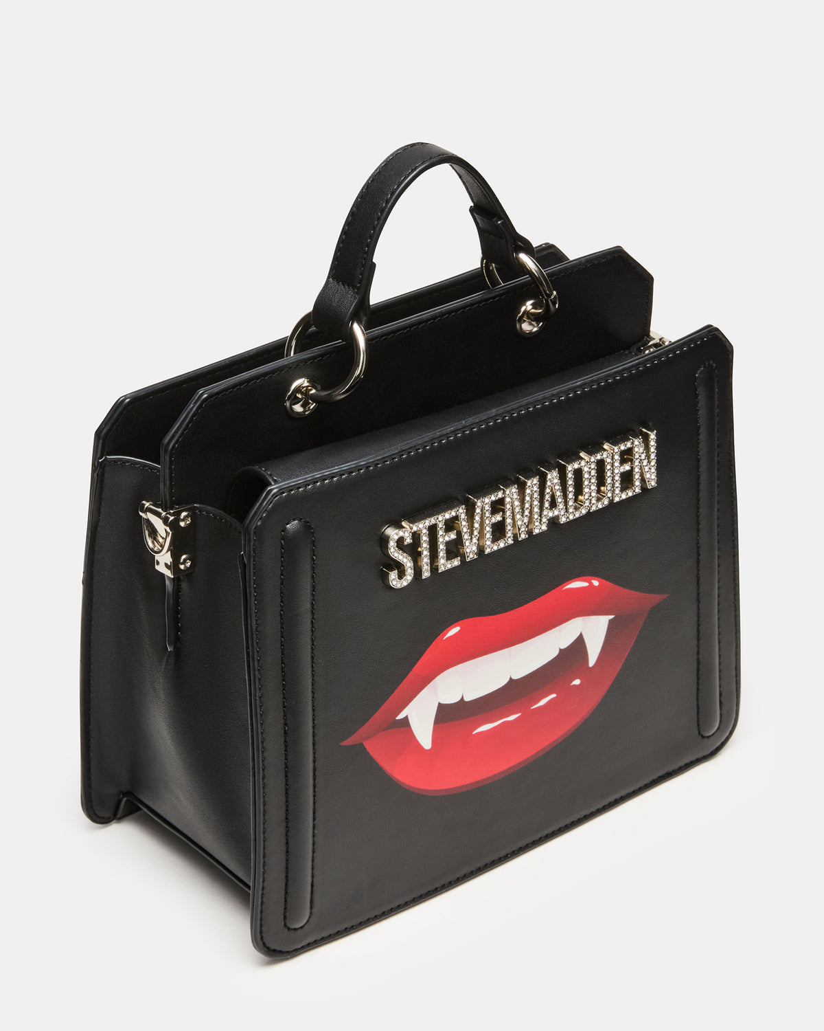 EVELYN Fang Bag Black Top Handle Crossbody Bag | Steve Madden Exclusive