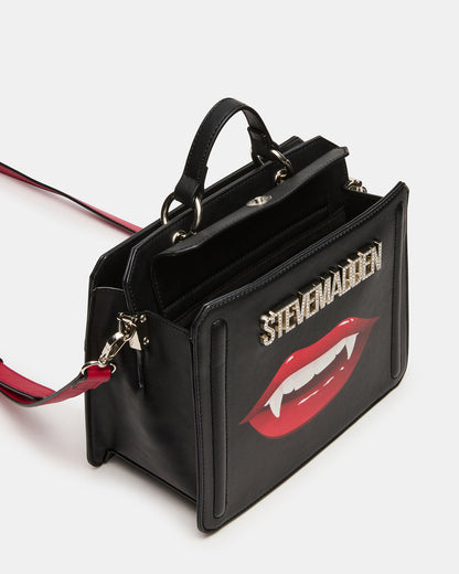 EVELYN Fang Bag Black Top Handle Crossbody Bag | Steve Madden Exclusive