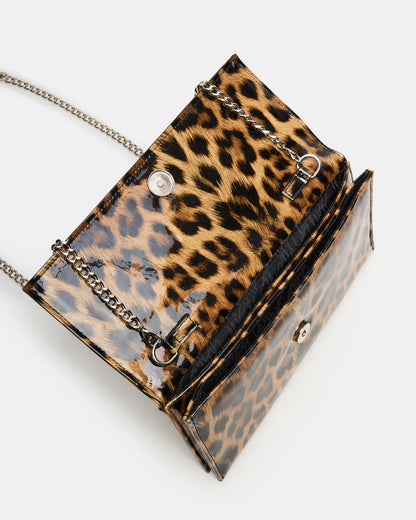 JULIANA Bag Leopard Patent Crossbody Clutch Handbag | Steve Madden Deals