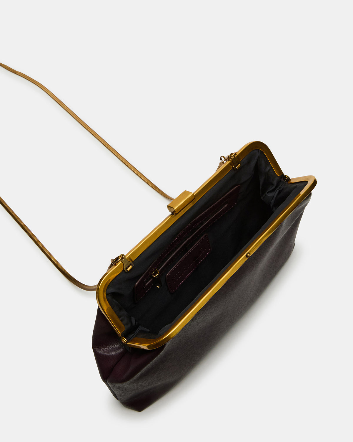 KISSES Bag Wine Chain Strap Crossbody Clutch Handbag | Steve Madden Recommended