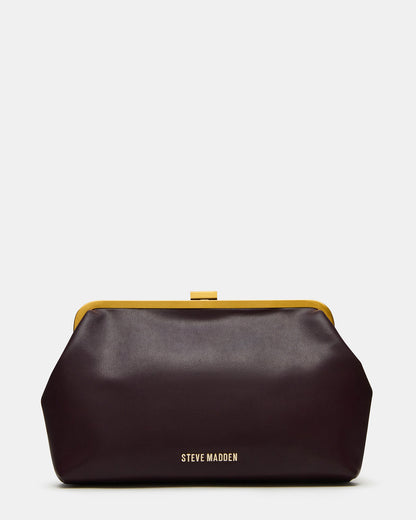 KISSES Bag Wine Chain Strap Crossbody Clutch Handbag | Steve Madden Recommended