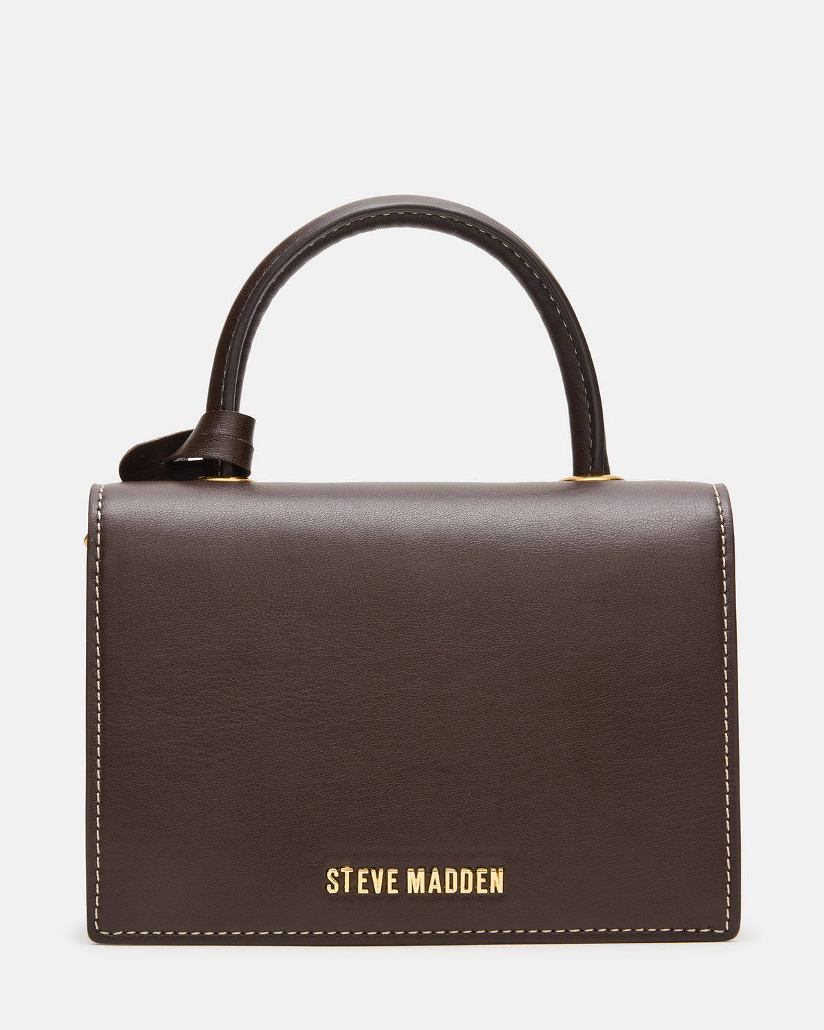 PREPPY Bag Brown Structured Top-Handle Penny Loafer Crossbody Handbag | Steve Madden Latest