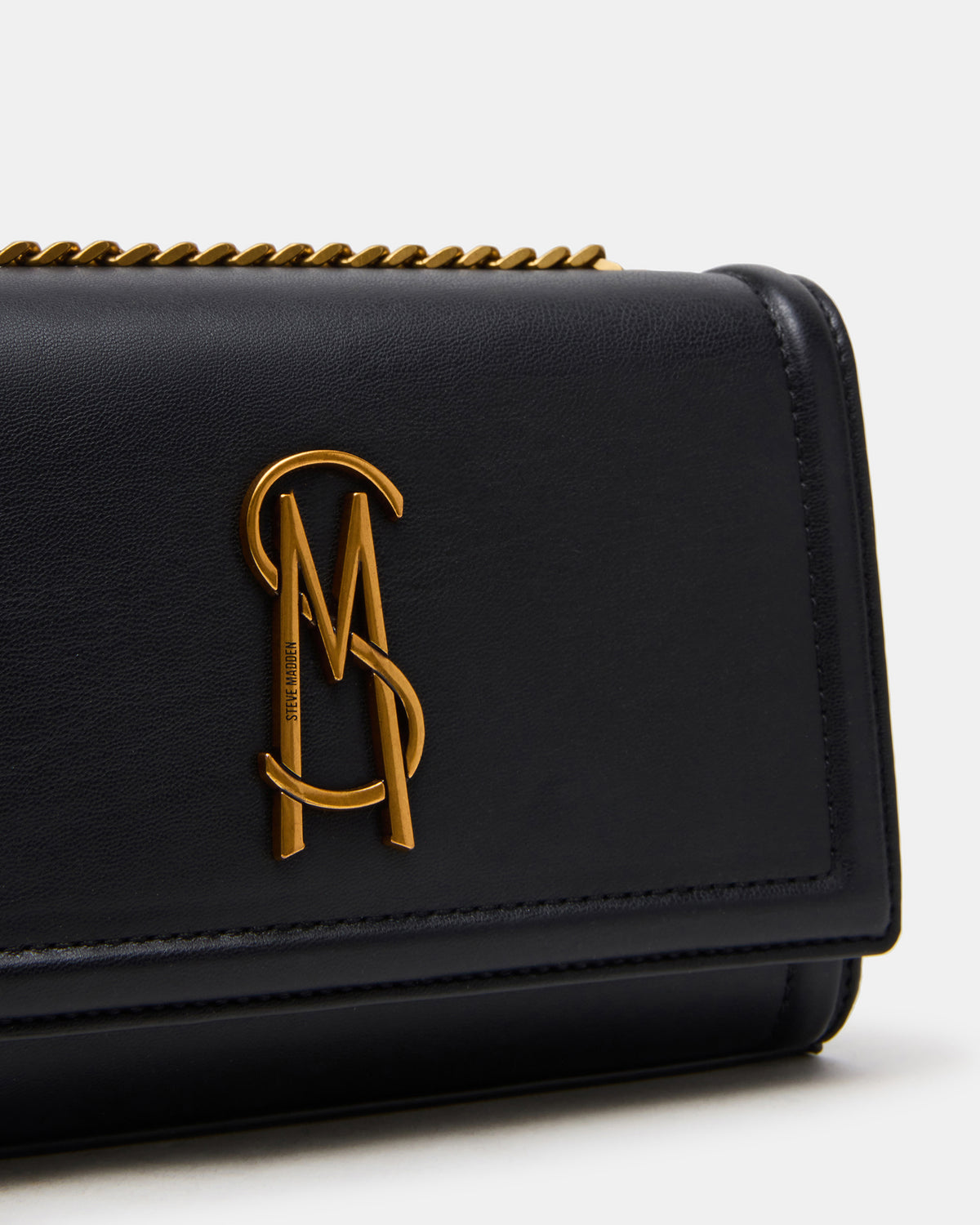 LARISAL Bag Black Chain Crossbody Shoulder Strap Handbag | Steve Madden Recommended