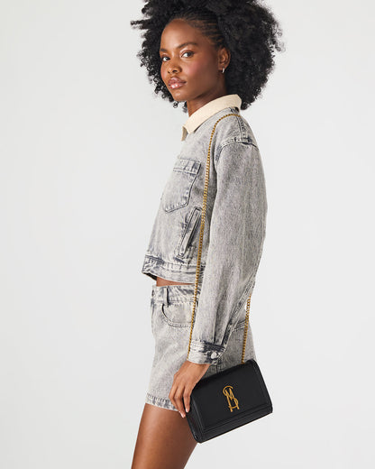LARISAL Bag Black Chain Crossbody Shoulder Strap Handbag | Steve Madden Recommended