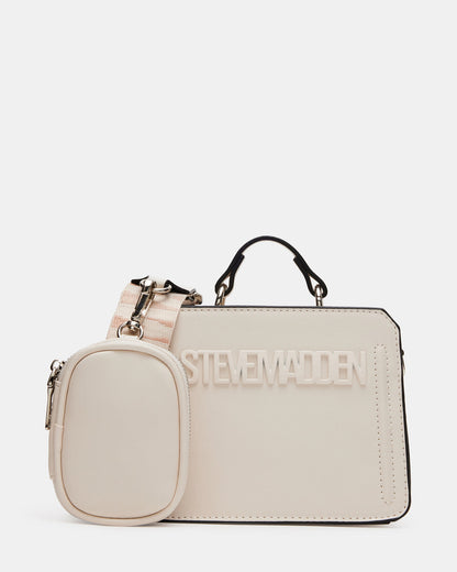 EVELYN Mini Bag Cream | Women's Top-Handle Crossbody Bag | Steve Madden Everyday