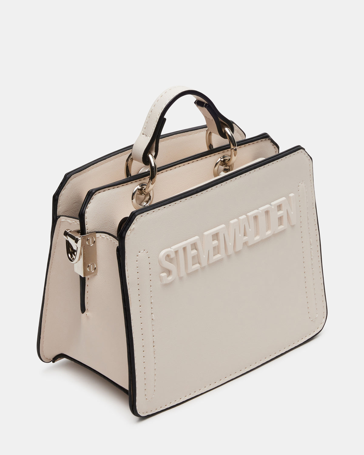 EVELYN Mini Bag Cream | Women's Top-Handle Crossbody Bag | Steve Madden Everyday