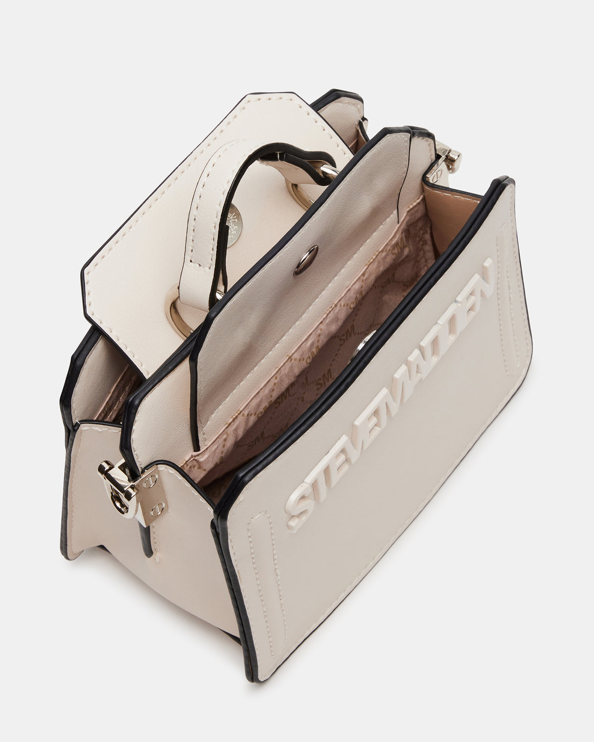EVELYN Mini Bag Cream | Women's Top-Handle Crossbody Bag | Steve Madden Everyday