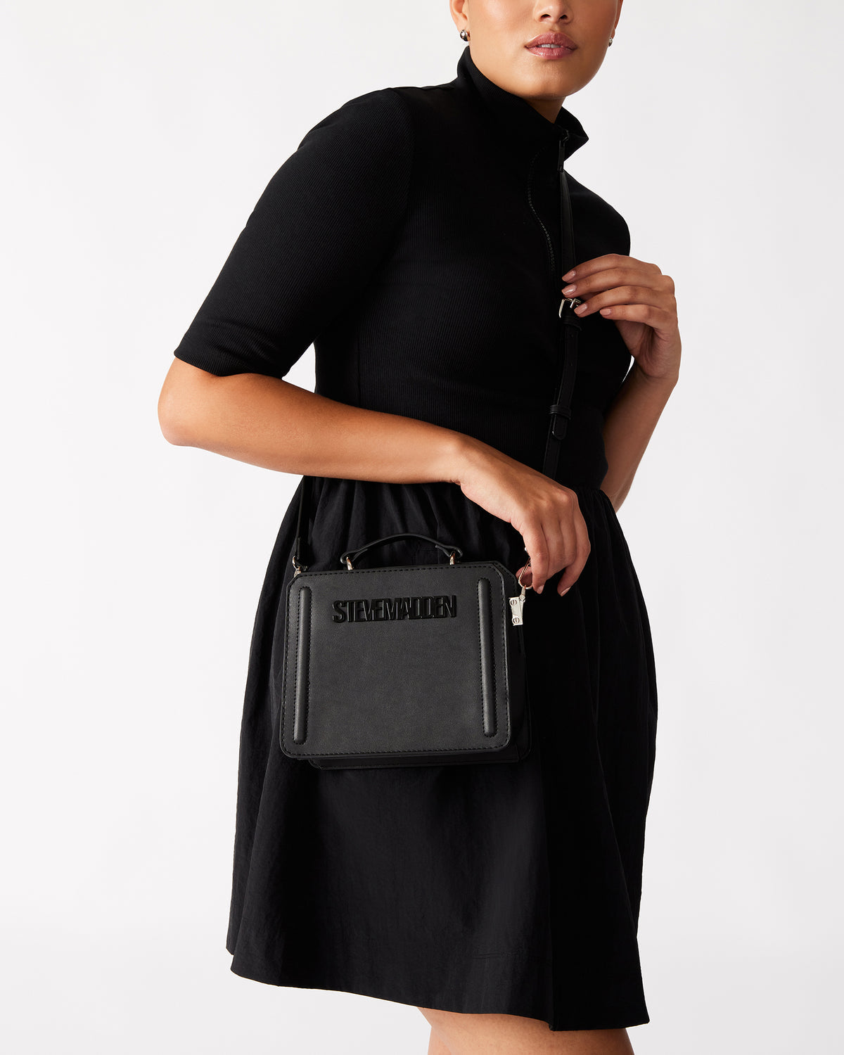 EVELYN Mini Bag Cream | Women's Top-Handle Crossbody Bag | Steve Madden Everyday