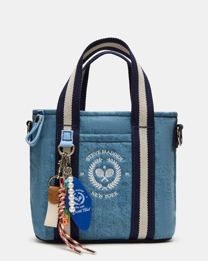 COLLEGE Bag Denim Top-Handle Crossbody Tote Handbag | Steve Madden Classic