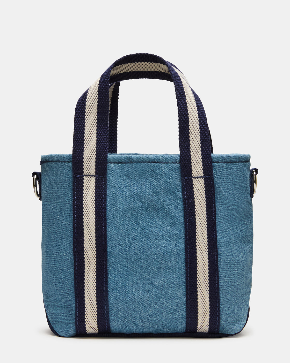 COLLEGE Bag Denim Top-Handle Crossbody Tote Handbag | Steve Madden Classic