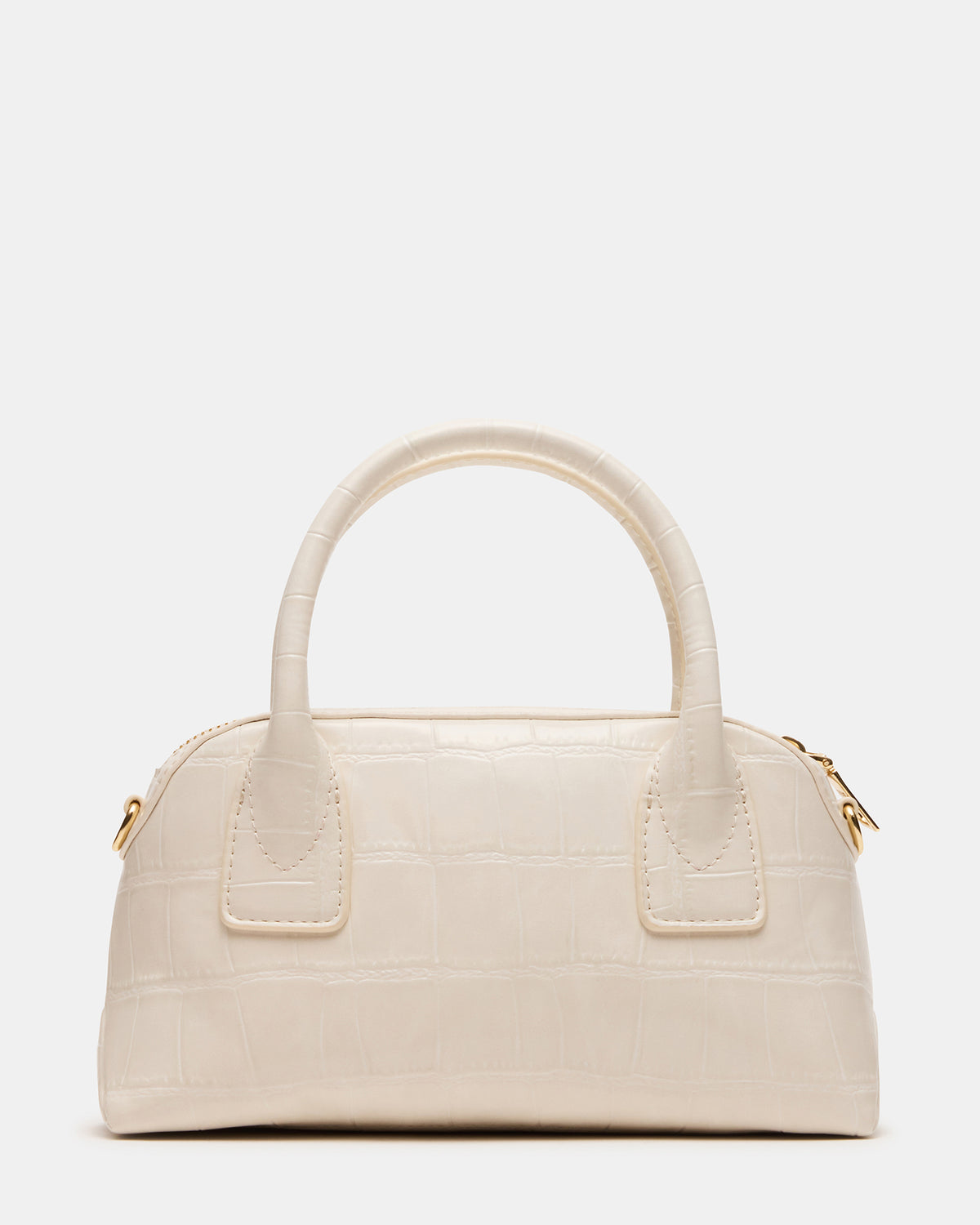 MELODIE Bag Bone Crocodile Dome Satchel Top-Handle Crossbody Handbag | Steve Madden Featured