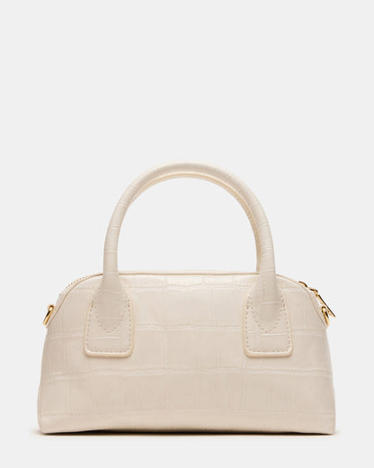 MELODIE Bag Bone Crocodile Dome Satchel Top-Handle Crossbody Handbag | Steve Madden Featured