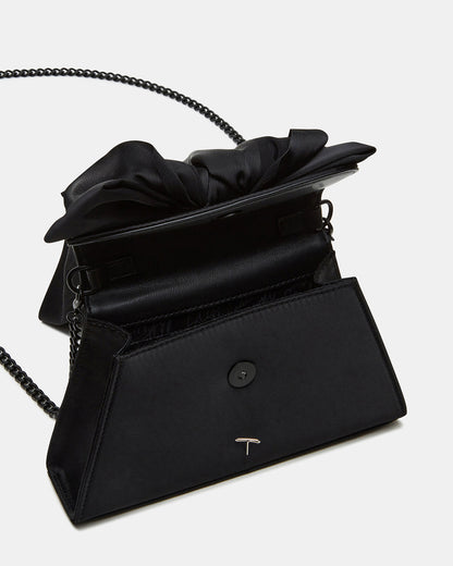 COSETTE Bag Black Satin Beaded Top-Handle Mini Handbag | Steve Madden Exclusive