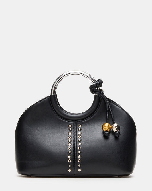 GEENA Embellished Bag Black Ring Top-Handle Crossbody Handbag | Steve Madden Trending