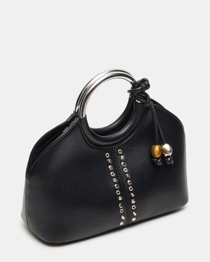 GEENA Embellished Bag Black Ring Top-Handle Crossbody Handbag | Steve Madden Trending