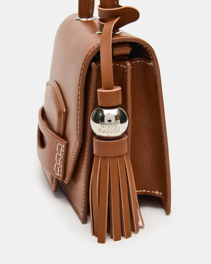 PREPPY Bag Toffee Structured Top-Handle Penny Loafer Crossbody Handbag | Steve Madden Customer Favorite
