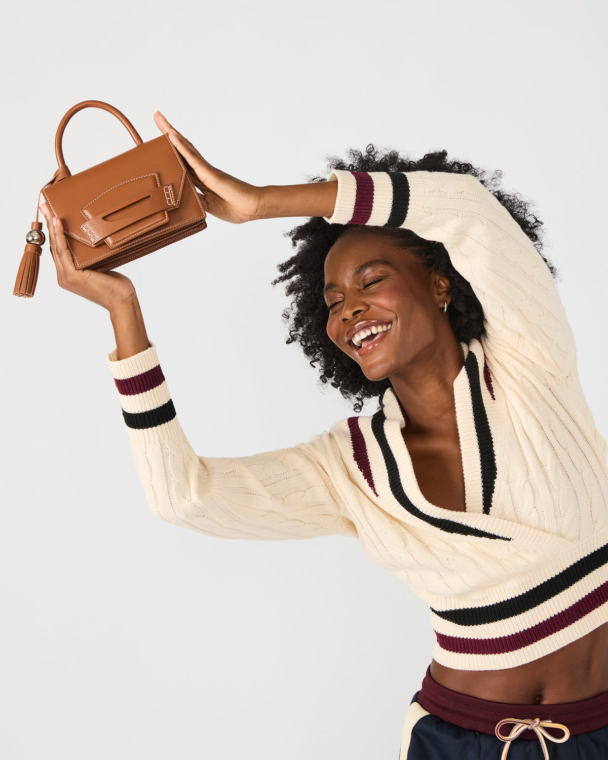 PREPPY Bag Toffee Structured Top-Handle Penny Loafer Crossbody Handbag | Steve Madden Customer Favorite