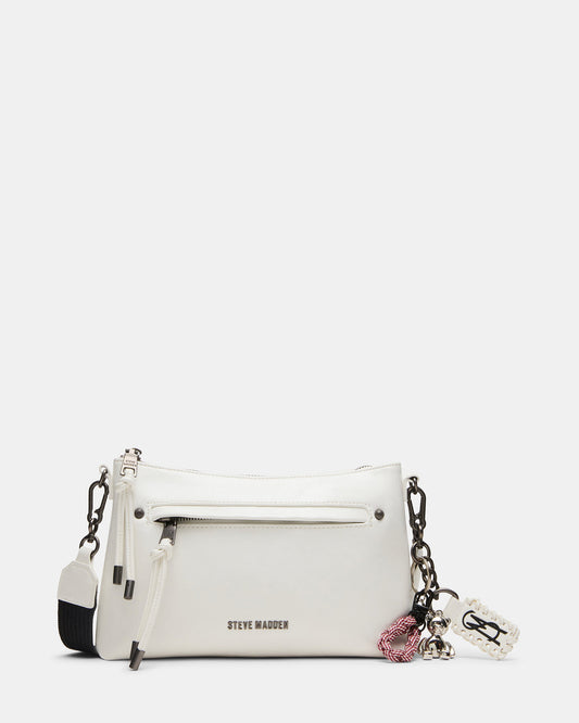 JONY Bag White Top-Zipper Crossbody Handbag | Steve Madden Great Value