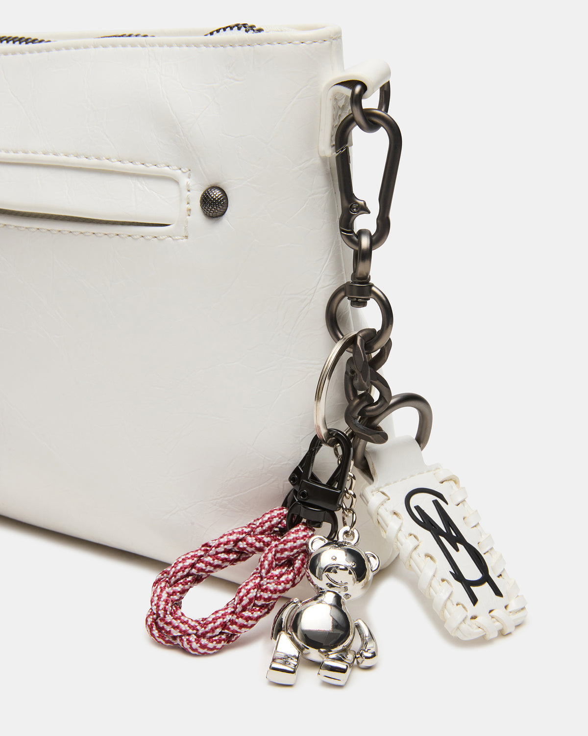 JONY Bag White Top-Zipper Crossbody Handbag | Steve Madden Great Value